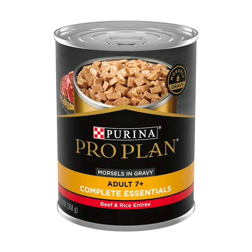 Pro Plan | Latas ProPlan Adulto 7+ Carne y Arroz Alimento para Perro — imagen 1
