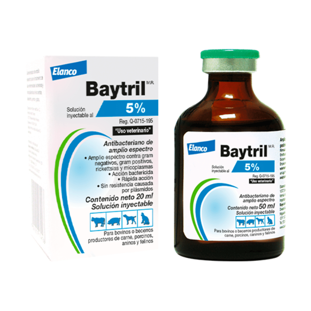 Elanco | Baytril Solución Inyectable 5% 20 ml — imagen 1